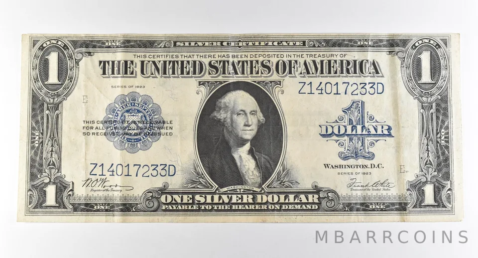 1923 $1 Silver Certificate Large Note Blue Seal *2925