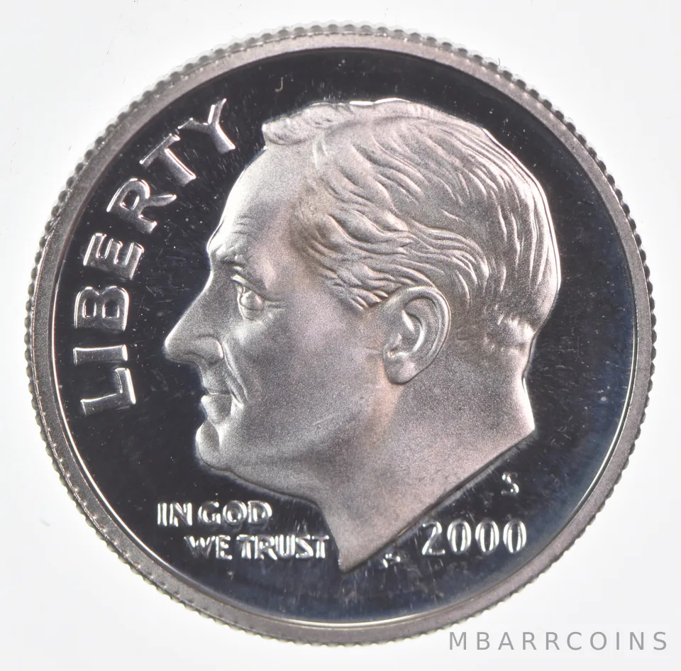 2000-S Roosevelt Dime Proof 90% Silver