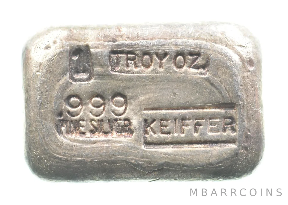 1 Troy Oz Silver Bar Keiffer *0756