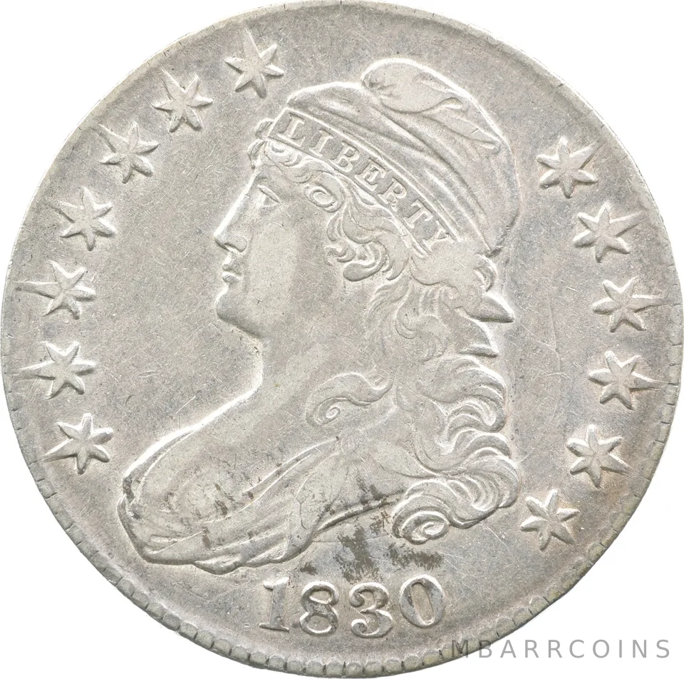 1830 Capped Bust Half Dollar 119 Medium O a8141