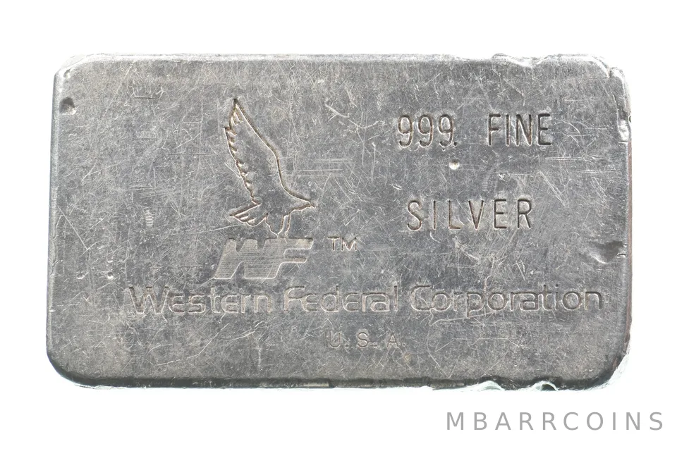 10 Oz Silver Bar Western Federal Corporation *5090