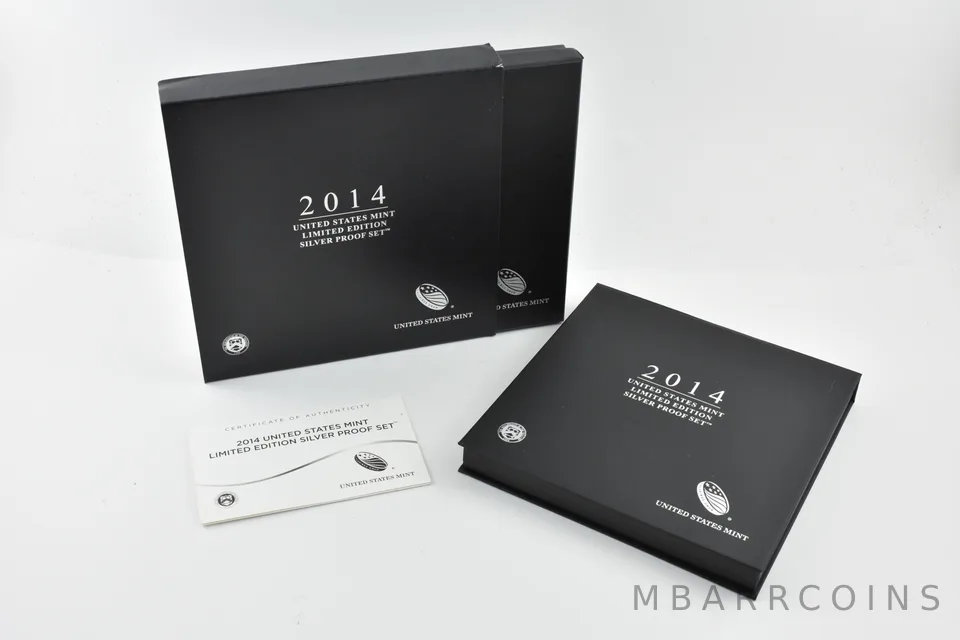 OGP 2014 Limited Edition Silver Proof Set BOX & COA - NO COINS