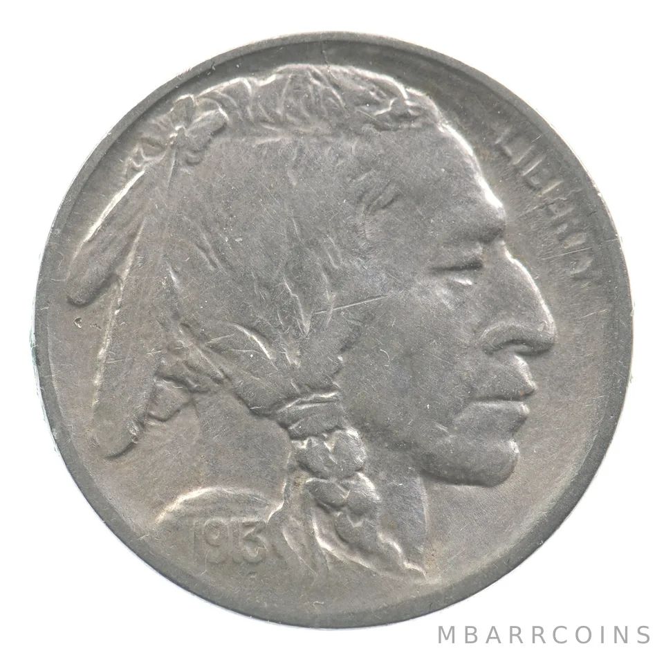 1913-S Indian Head Buffalo Nickel Type 1 *6999