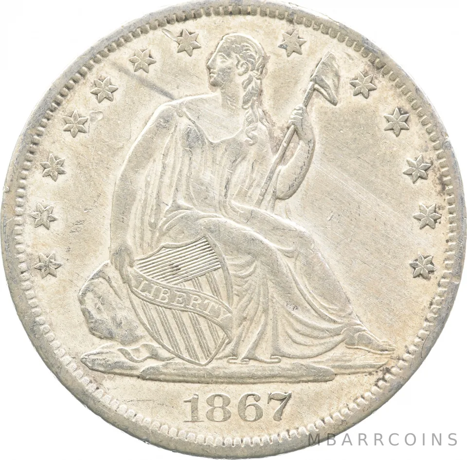 1867-S Seated Liberty Half Dollar *2280