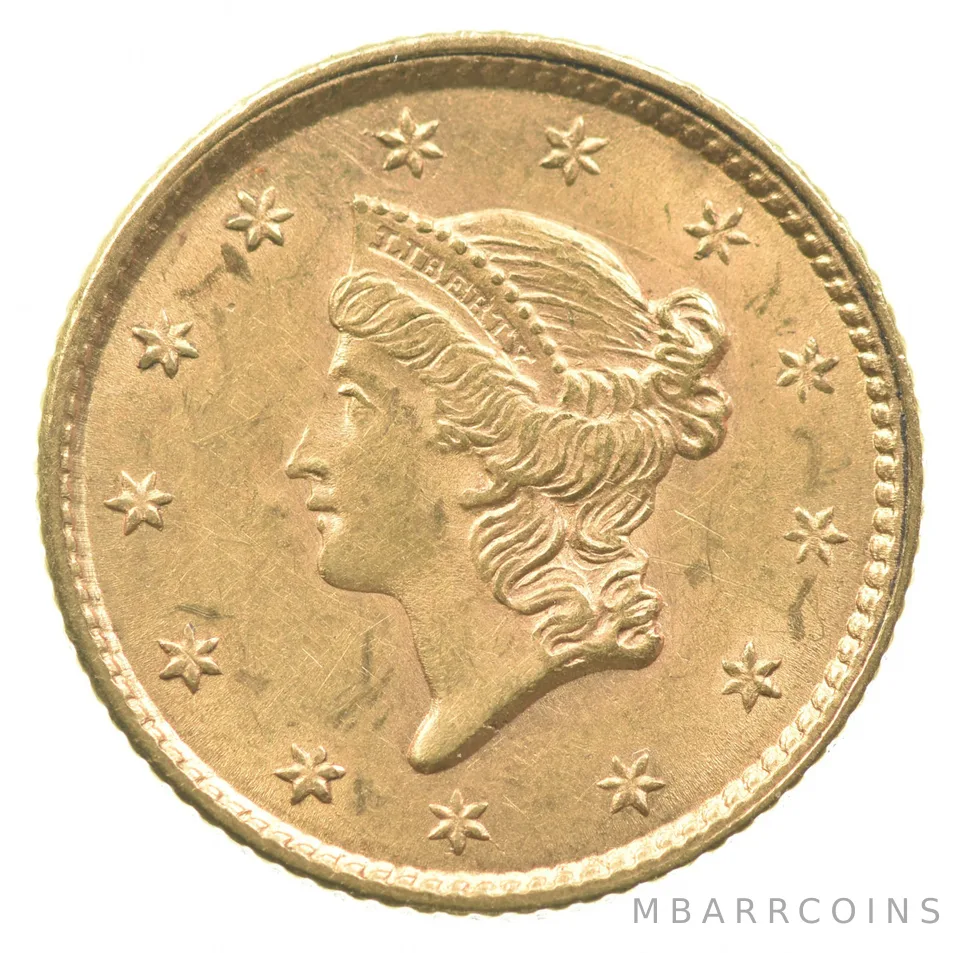 1853 $1 Liberty Head Gold Dollar *2225