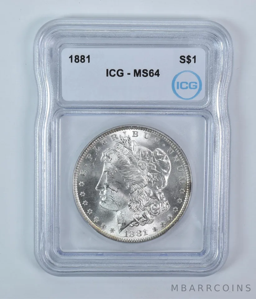 1881 Morgan Silver Dollar MS64 ICG