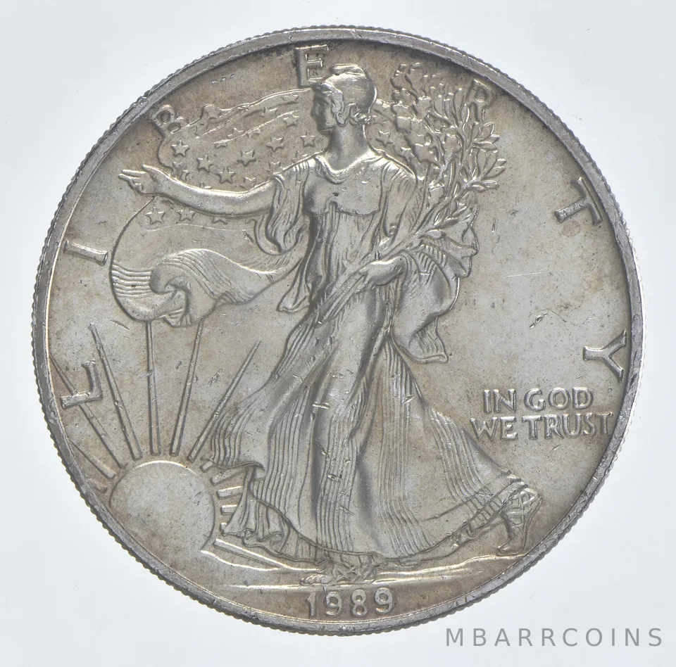 Better Date 1989 American Silver Eagle 1 Troy Oz .999 Fine Silver *982