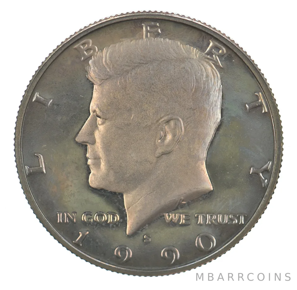 1990-S Kennedy Half Dollar Beautiful Tone *3099