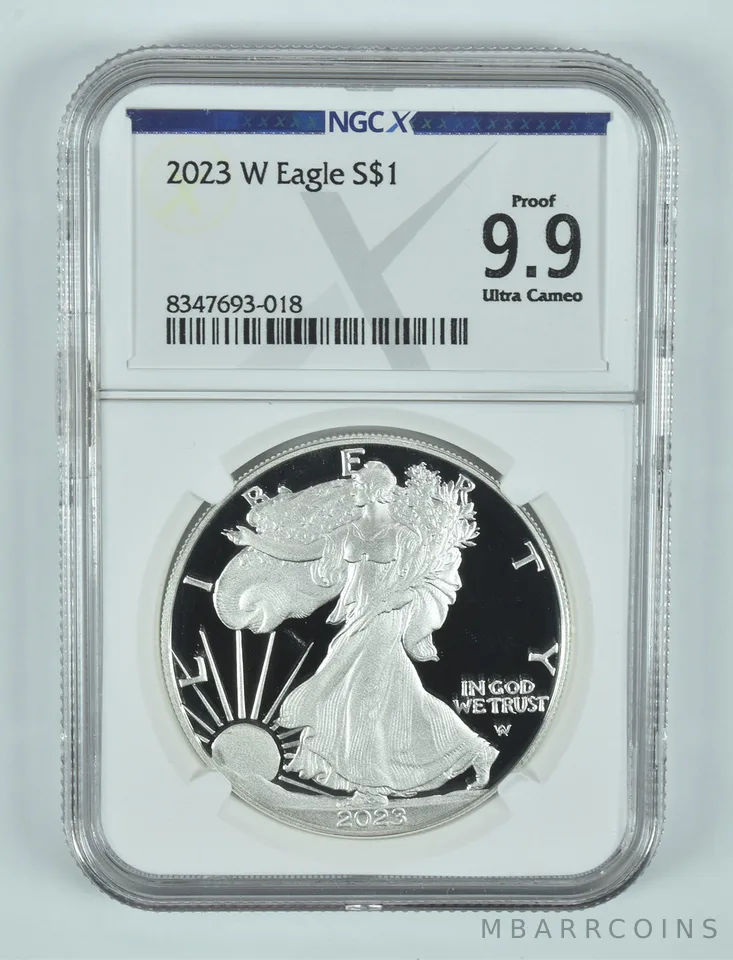 2023-W American Silver Eagle Proof 9.9 UCAM NGC X NGCX