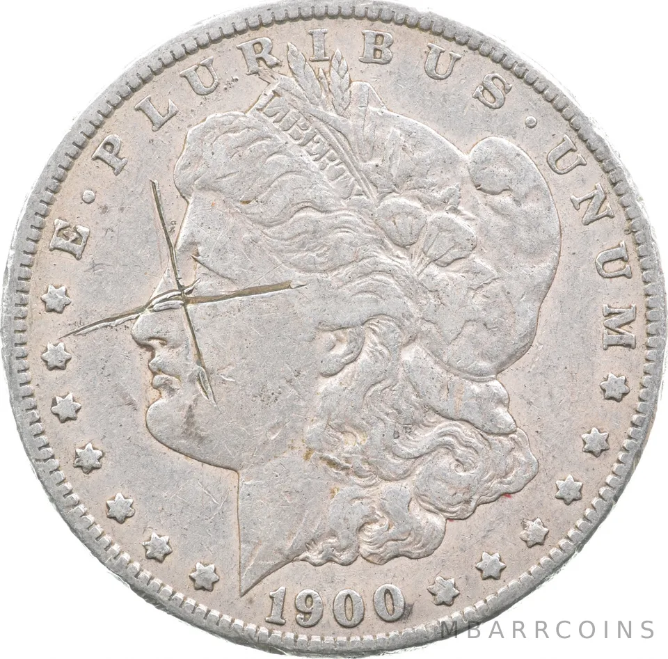 1900-O/CC Morgan Silver Dollar O Over CC *5817