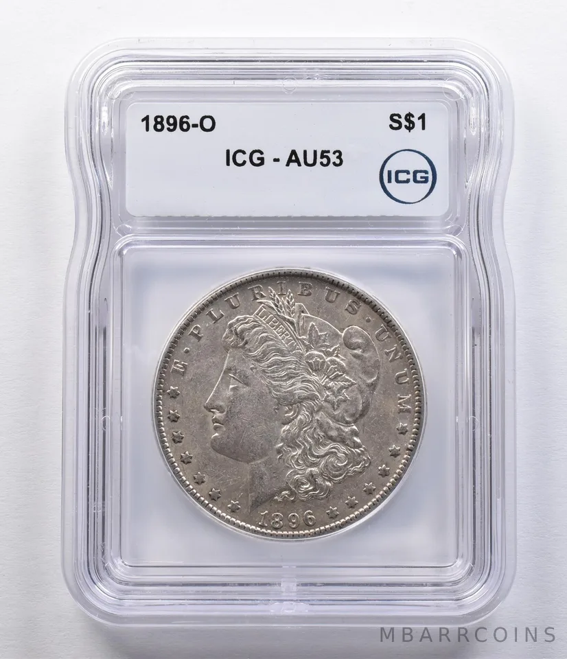 1896-O Morgan Silver Dollar AU53 ICG *2488