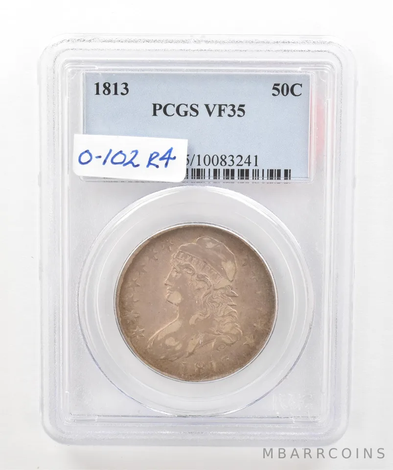 1813 Capped Bust Half Dollar VF35 PCGS Beautiful Tone a5208