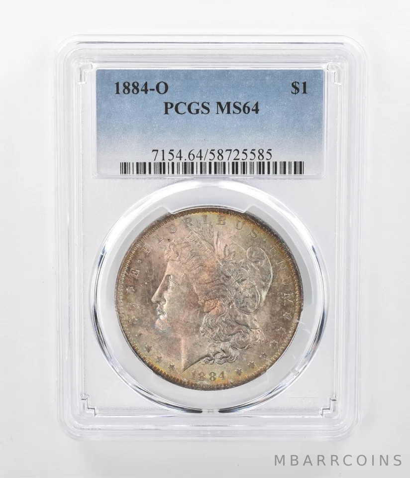 1884-O Morgan Silver Dollar MS64 PCGS Beautiful Tone *1197