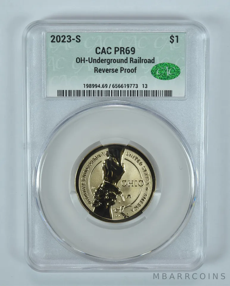2023-S Innovation $1 OH Underground Railroad Reverse PR69 CAC CACg