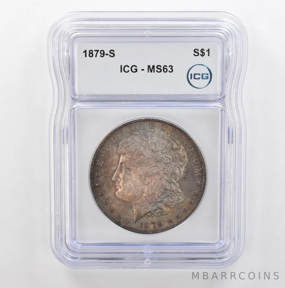 1879-S Morgan Silver Dollar MS63 ICG Beautiful Tone *5327