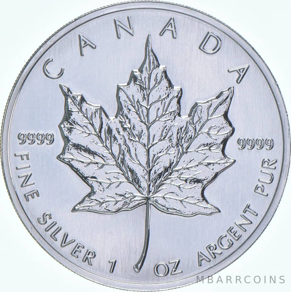 1994 Canada 5 Dollars Silver Maple Leaf 1 Oz Silver BU