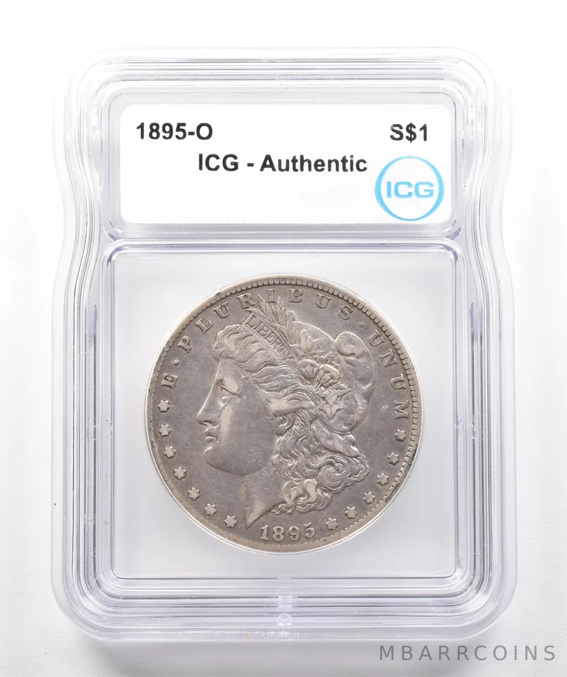 1895-O Morgan Silver Dollar Authentic ICG a4268