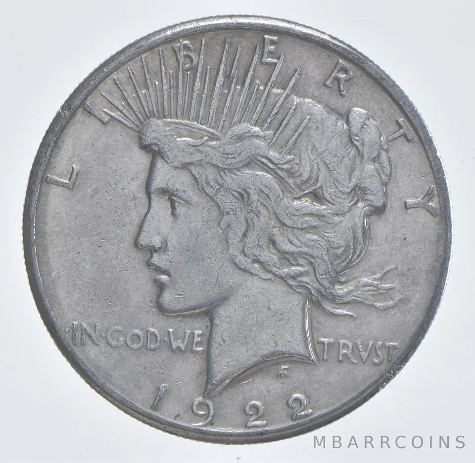 Better - 1922-S Peace Silver Dollar - 90% US Coin *695