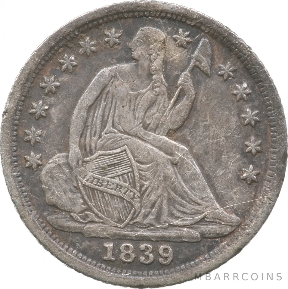 1839-O Seated Liberty Half Dime *9608