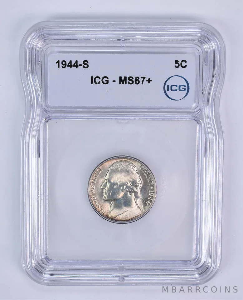 1944-S Jefferson Nickel MS67+ ICG