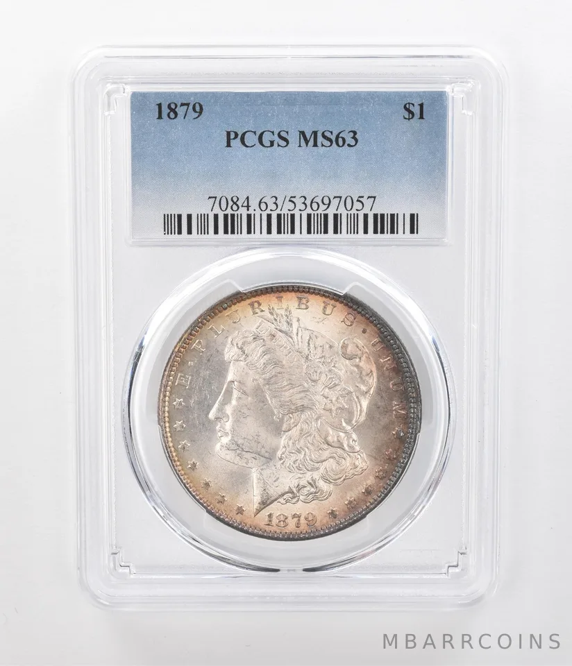 1879 Morgan Silver Dollar MS63 PCGS Beautiful Tone *1206