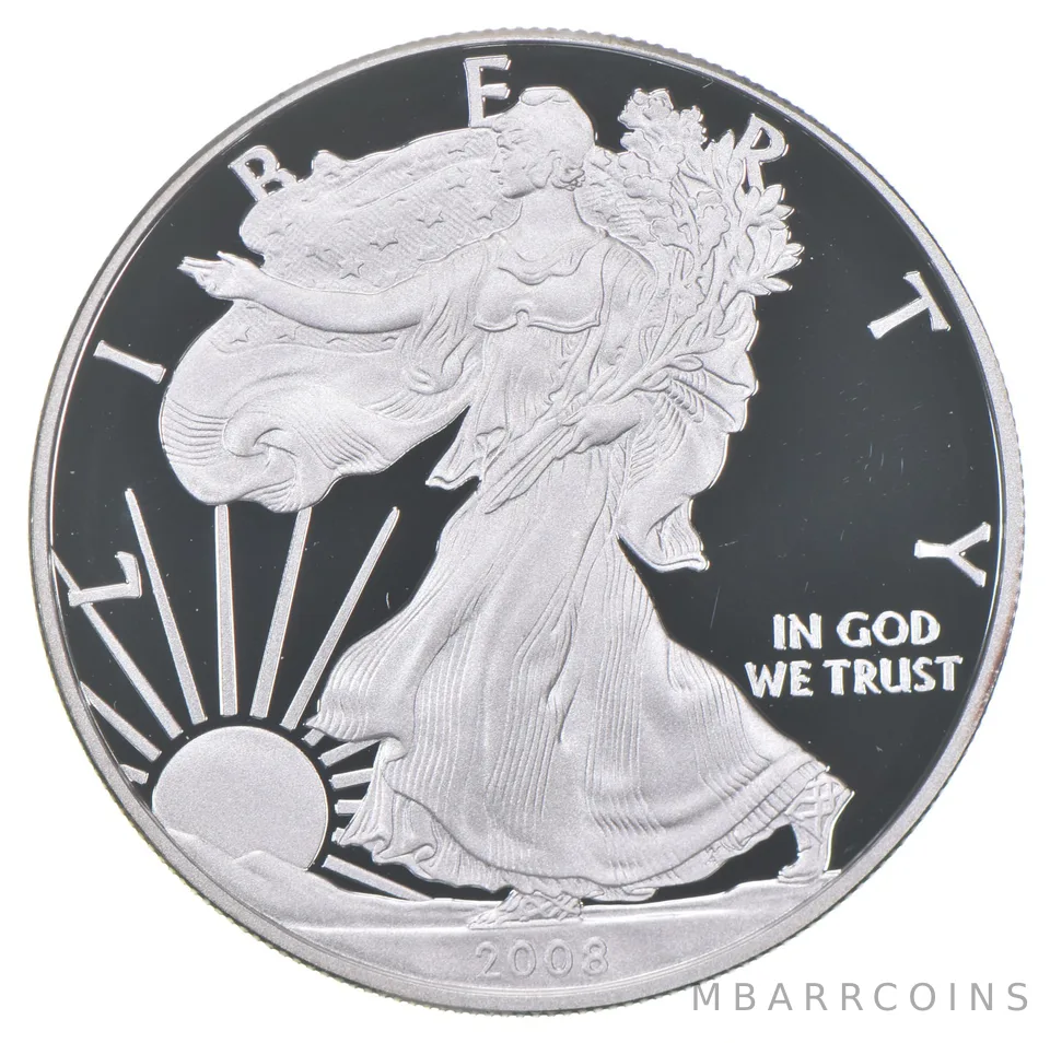2008-W American Silver Eagle Proof Coin 1 Oz