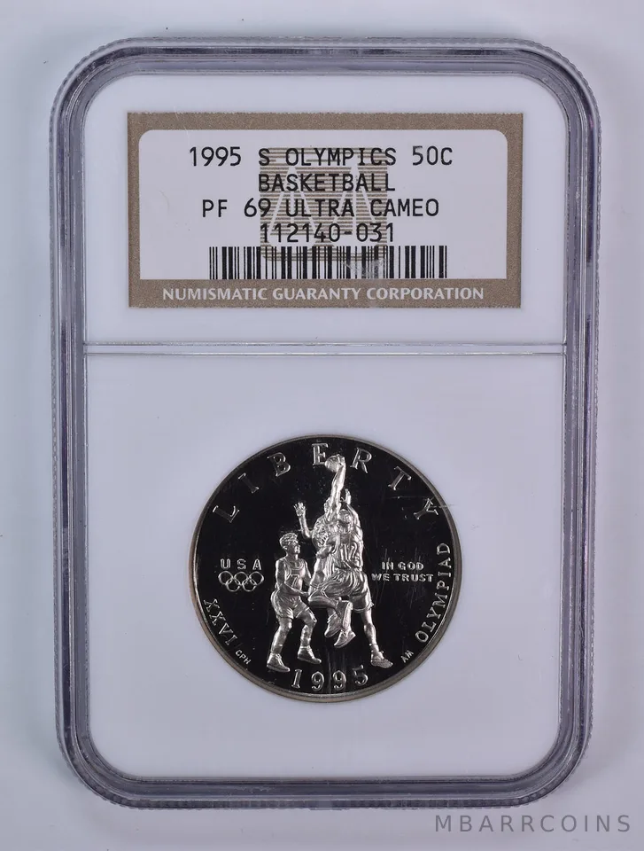 1995-S Olympic Basketball Commemorative Half Dollar PF69 UCAM NGC