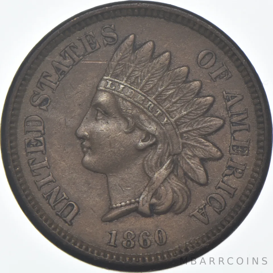 1860 Indian Head Cent - Pointed Bust - Scratched *7812