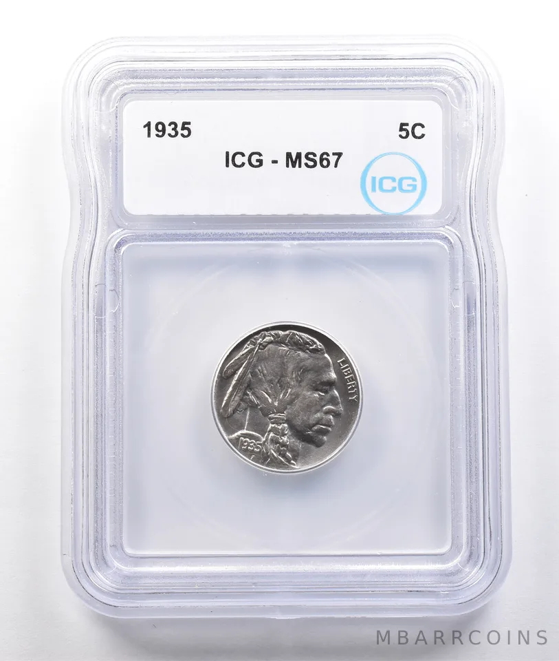 1935 Indian Head Buffalo Nickel MS67 ICG *3766