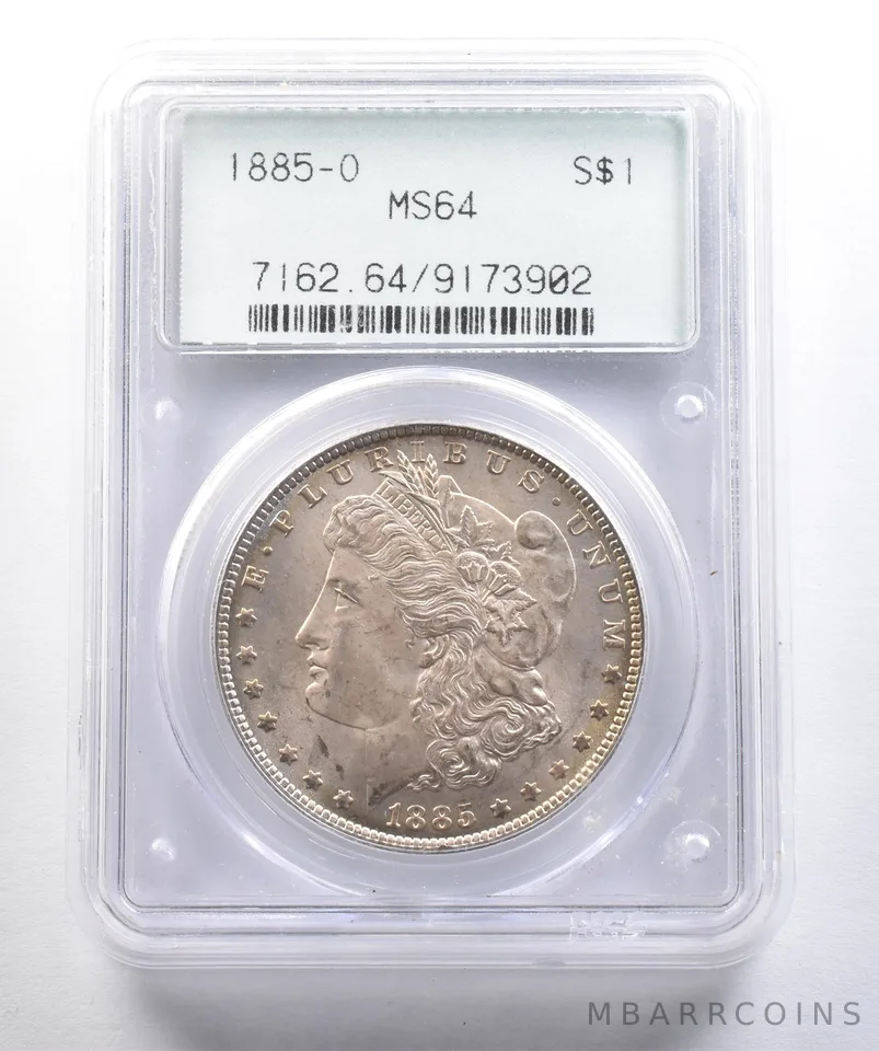 1885-O Morgan Silver Dollar MS64 PCGS OGH *4208