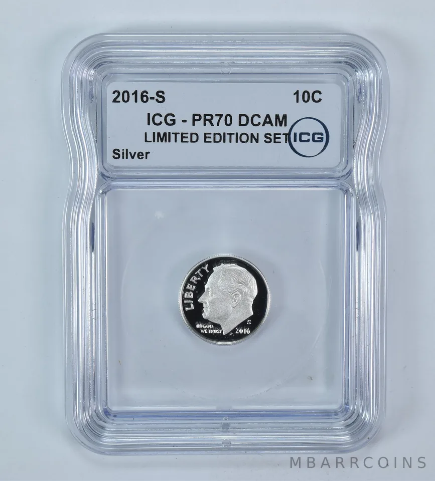 2016-S Roosevelt Dime Silver Limited Edition Set PR70 DCAM ICG