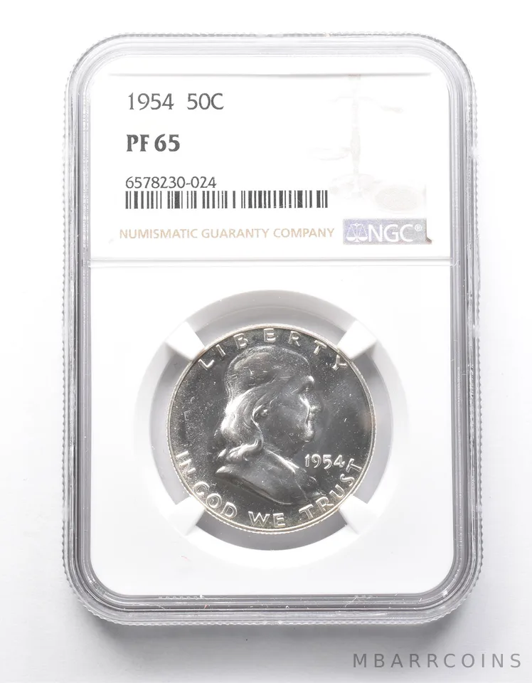 PF65 1954 Franklin Half Dollar NGC a9957