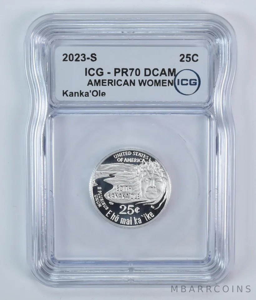 2023-S American Women Quarter Kanaka'Ole Silver PR70 DCAM ICG