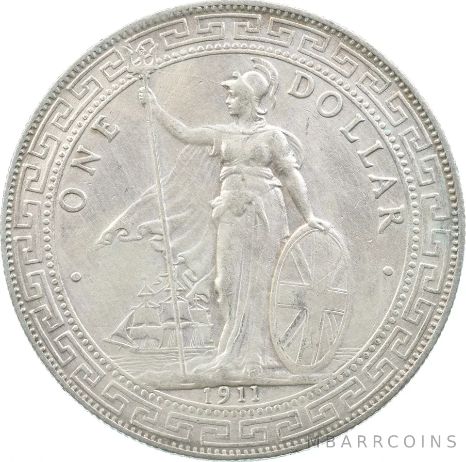 1911 Great Britain Trade Dollar Struck In Bombay a8069