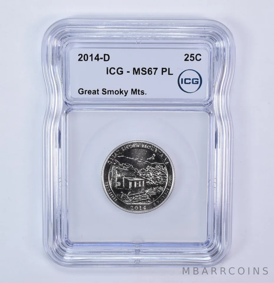 2014-D Washington Quarter ATB Great Smoky Mountains MS67 PL ICG