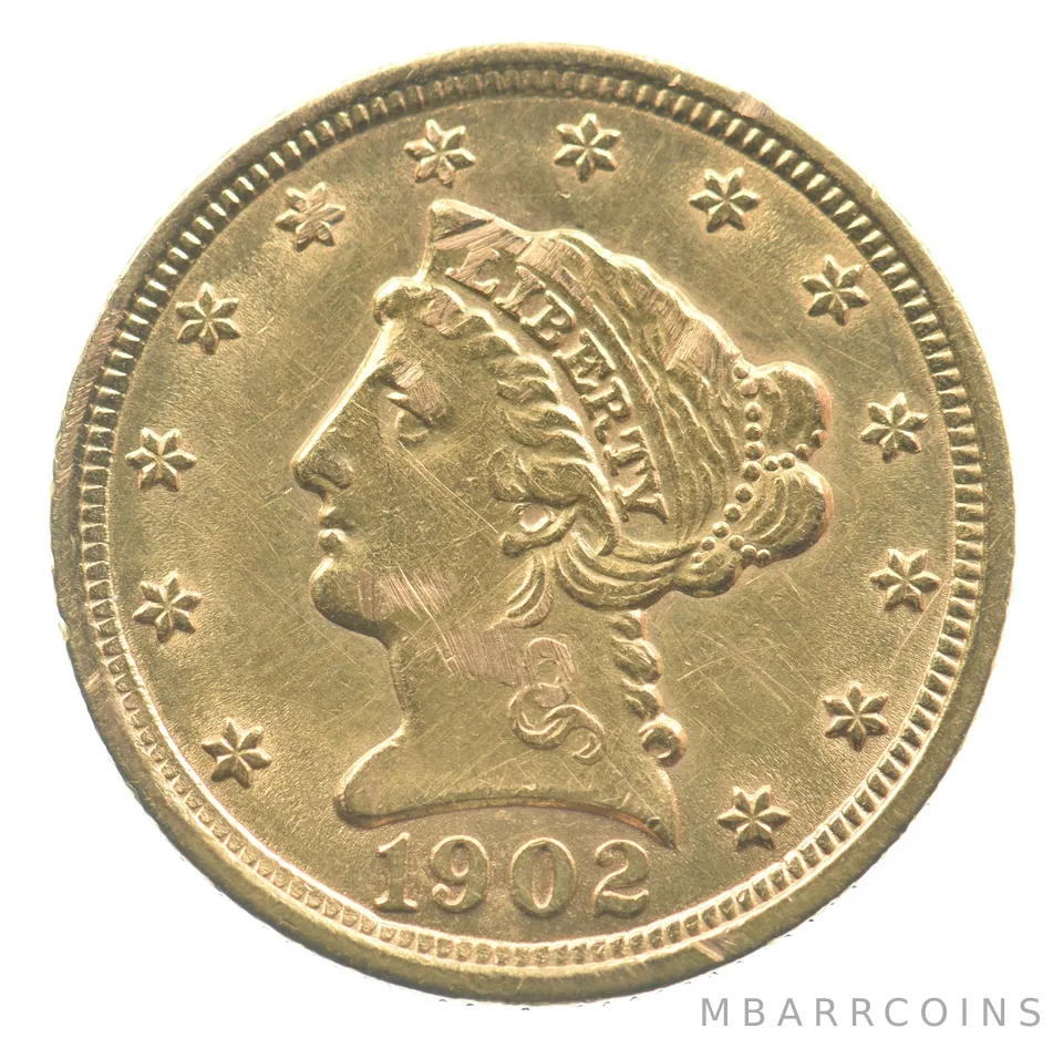 1902 $2.50 Liberty Head Gold Quarter Eagle *6544