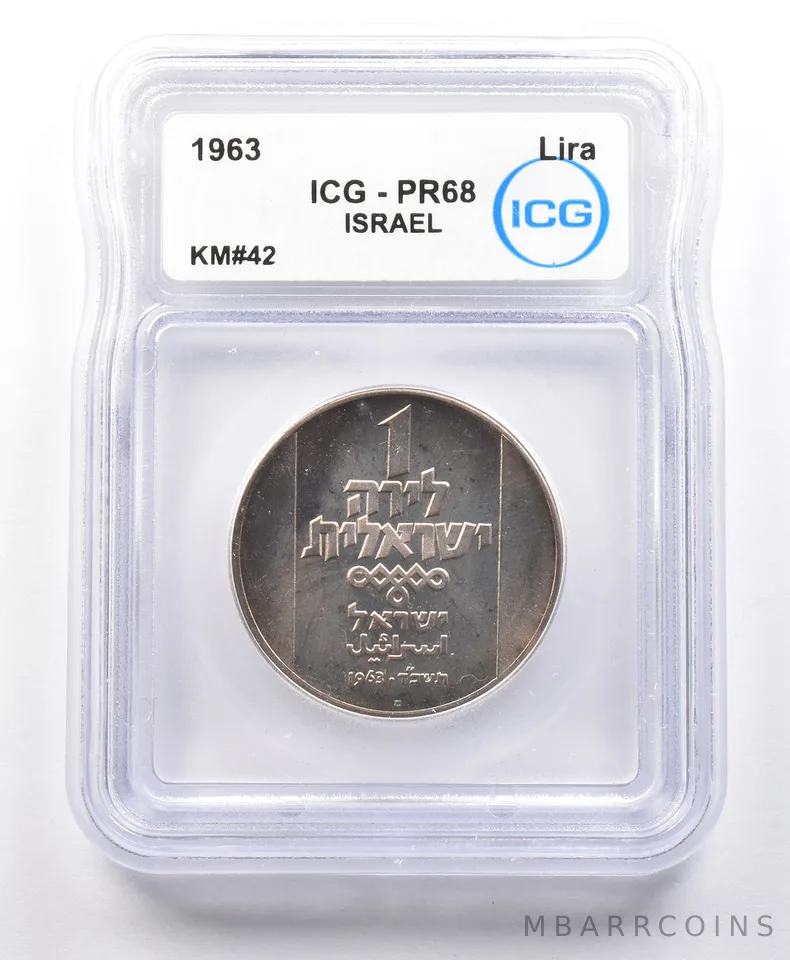 1963 Israel Lira KM#42 PR68 ICG *4122