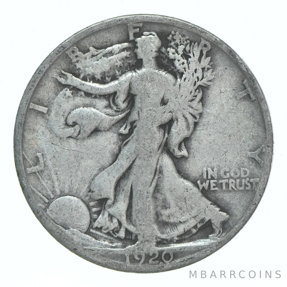 1920-S Walking Liberty Half Dollar CIRC 90% Silver