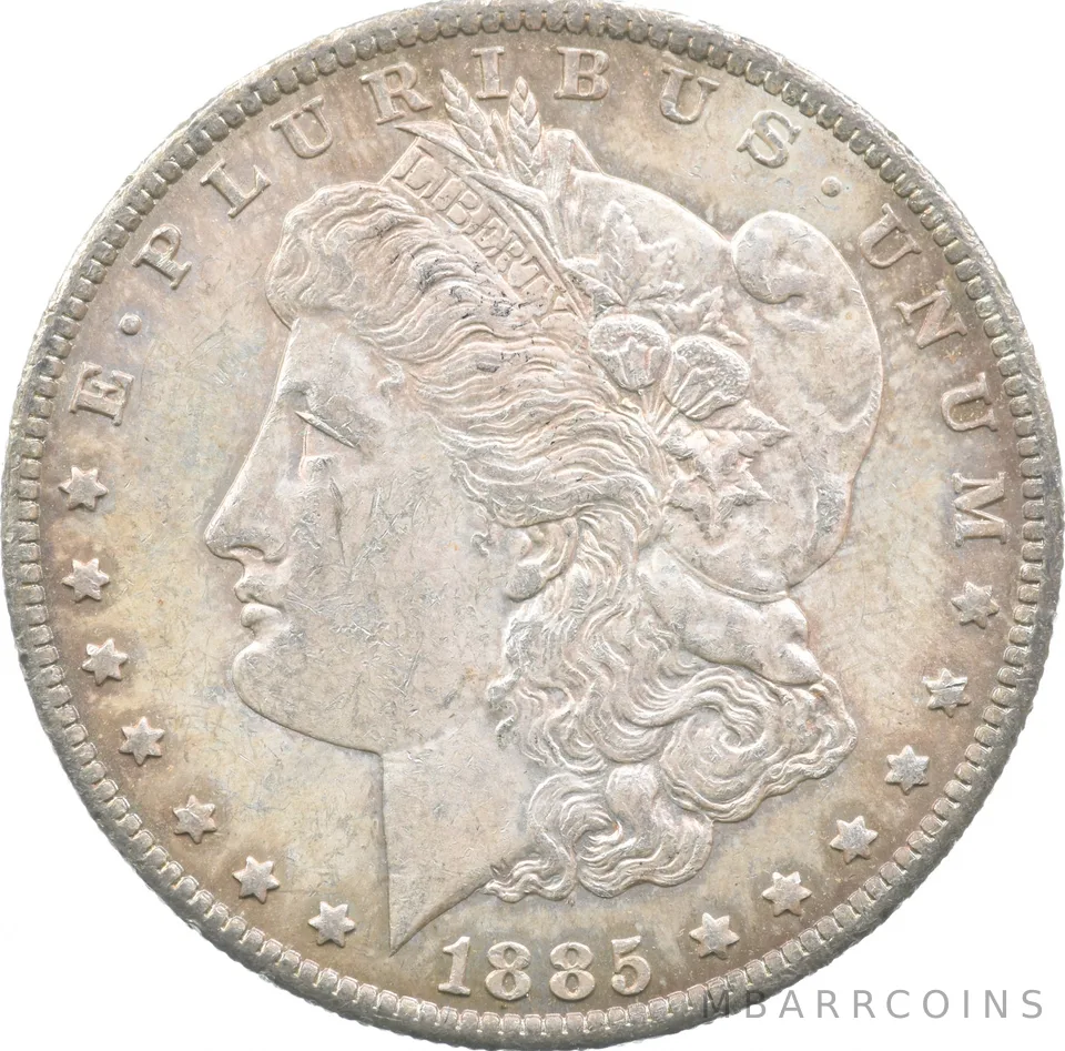 1885-O Morgan Silver Dollar Beautiful Tone Reverse *1930