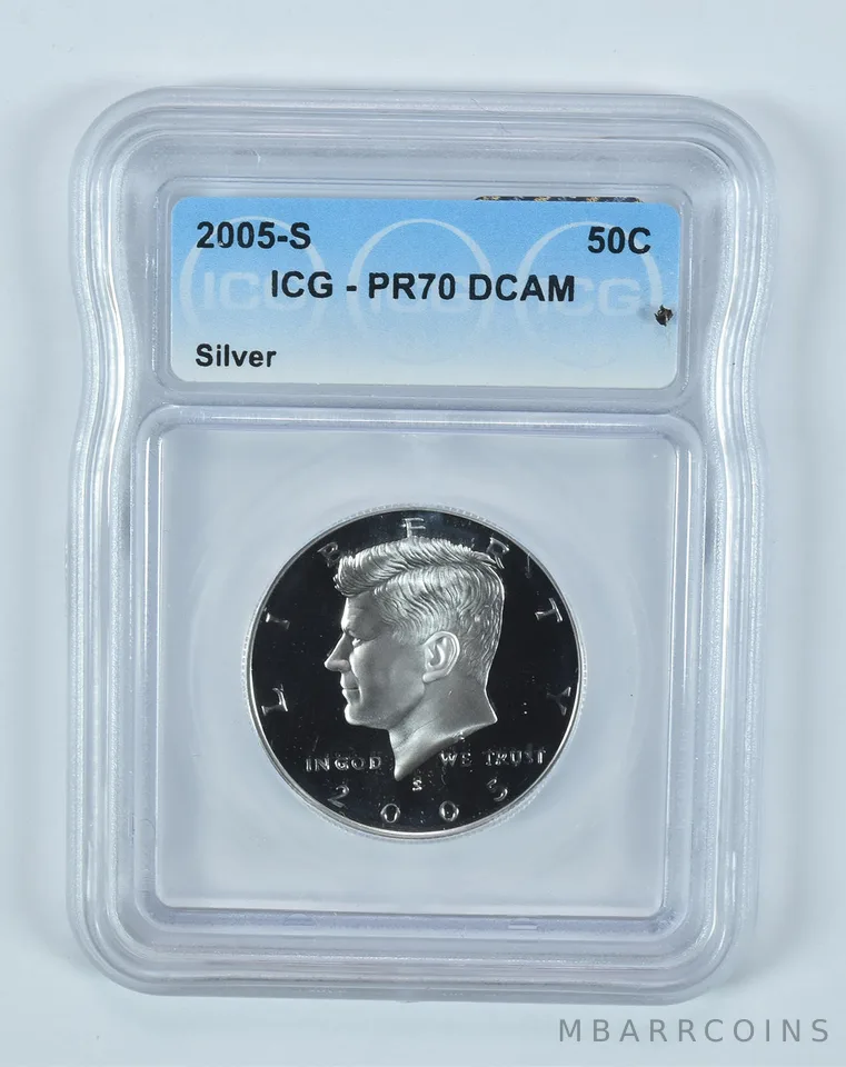 2005-S Kennedy Half Dollar Silver PR70 DCAM ICG