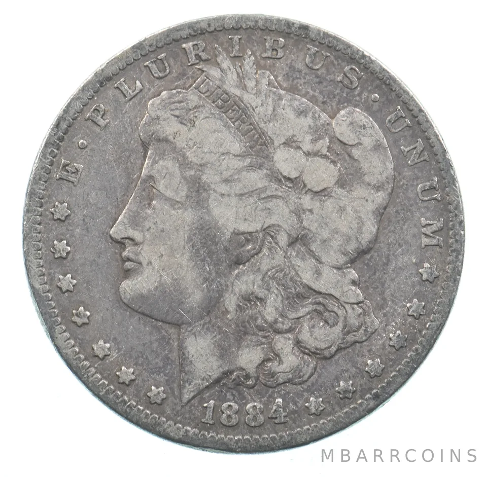 Early - 1884 Morgan Silver Dollar - 90% US Coin *866