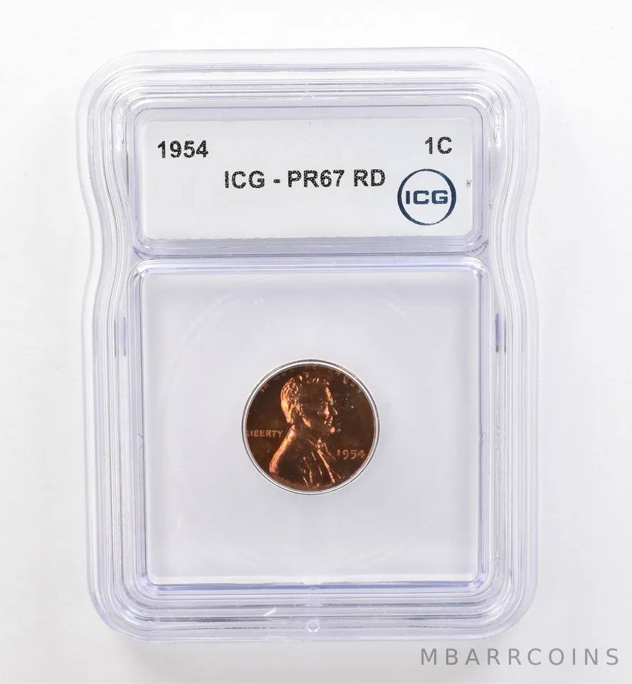1954 Lincoln Wheat Cent PR67 RD ICG Beautiful Tone *9141