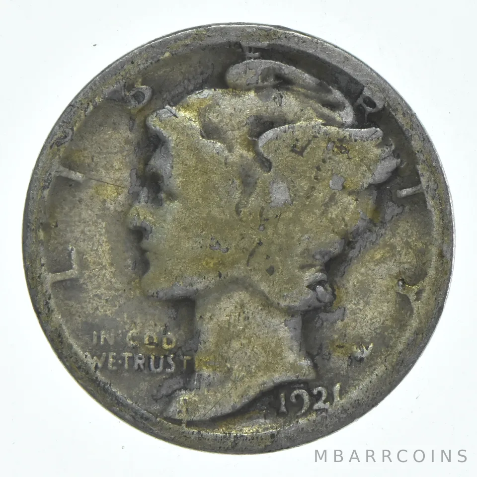 1921-D Mercury Dime a6173
