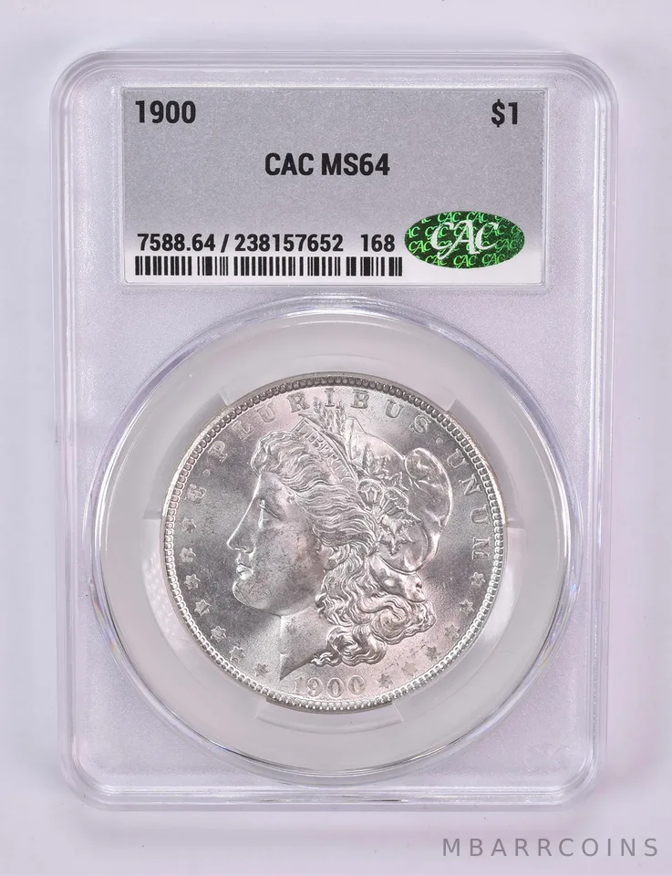 1900 Morgan Silver Dollar MS64 CAC CACg