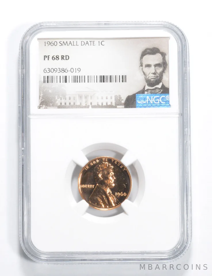 1960 Lincoln Memorial Cent SMALL DATE PF68 NGC PR Proof