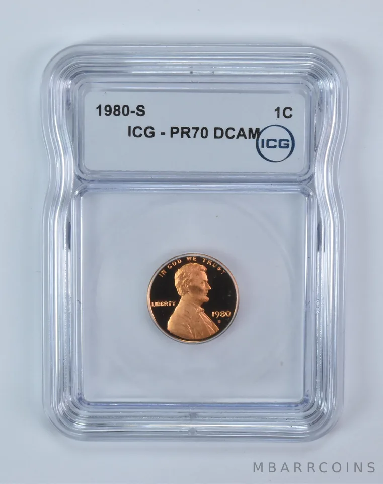 1980-S Lincoln Memorial Cent PR70 DCAM ICG