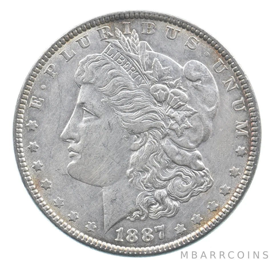 Better 1887 Morgan Silver Dollar - 90% US Coin - Nice Coin *436