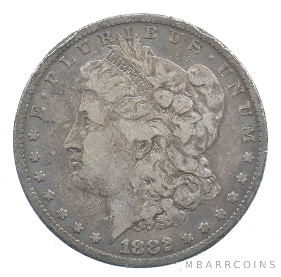 Early - 1882 Morgan Silver Dollar - 90% US Coin *342