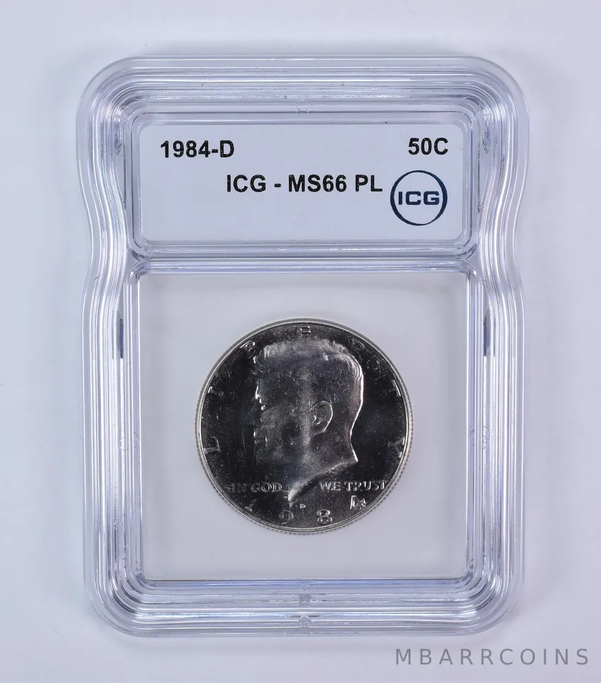 1984-D Kennedy Half Dollar MS66 PL ICG