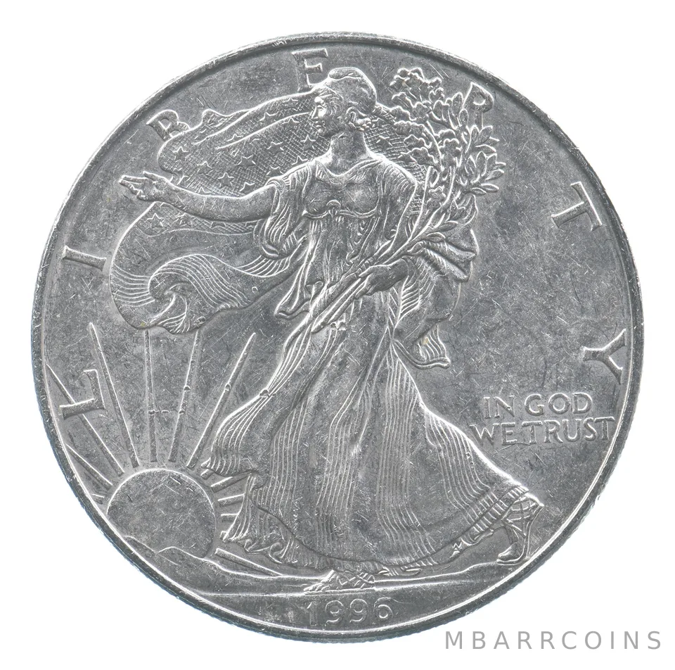 Rarest 1996 American Silver Eagle - Key Date - Rare LOW MINTAGE *693